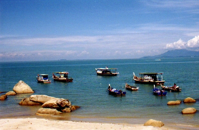 A beach on Penang Island